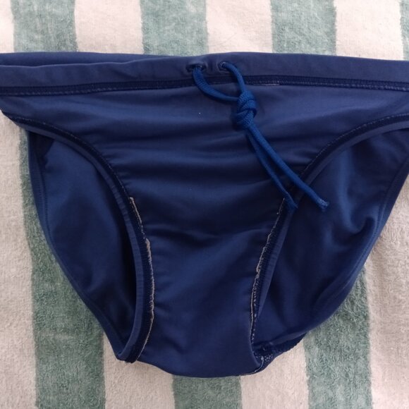 (*) VINTAGE ASICS SWIM BRIEF, NAVY BLUE, ASIAN SIZE "O" (33"-35") - Pre-Owned - Picture 8 of 8